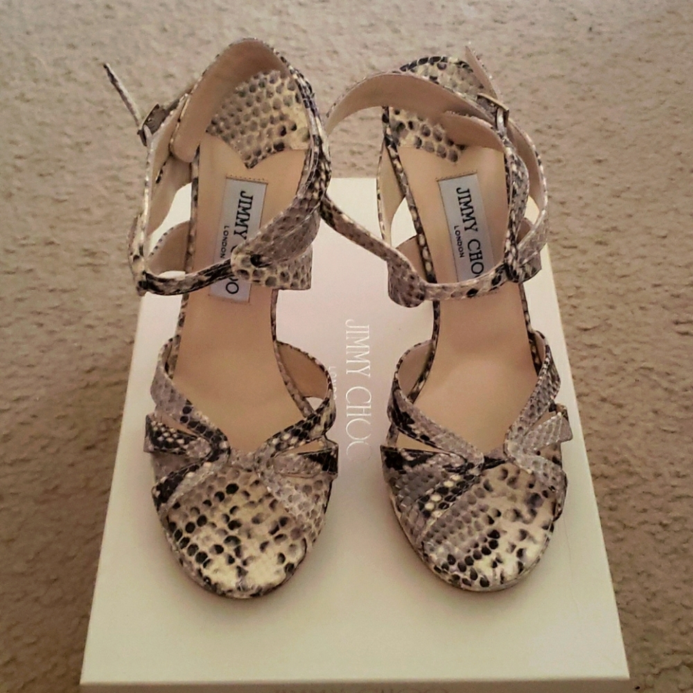 Jimmy Choo Snakeskin Heels - NEVER WORN